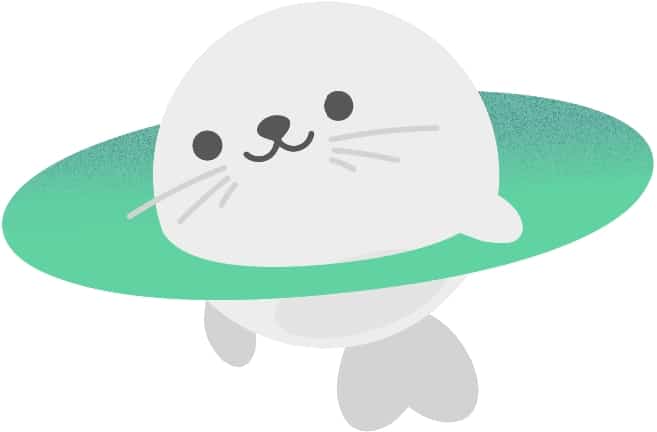 Seal with Green Hoop